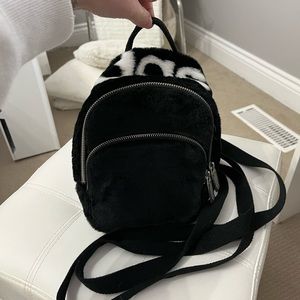 Adidas Faux Fur Mini Backpack